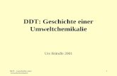 DDT: Geschichte einer Umweltchemikalie Urs Br¤ndle 2001