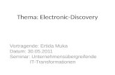 Thema: Electronic-Discovery