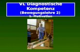 VL Diagnostische Kompetenz (Bewegungslehre 2) VL Diagnostische Kompetenz (Bewegungslehre 2) 1. Motivation