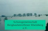 Schutzgemeinschaft Bergbaubetroffener (SGB) Rheinberg e.V. Schutzgemeinschaft Bergbaubetroffener Rheinberg e.V