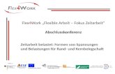 Flex4Work Flexible Arbeit â€“ Fokus Zeitarbeit Abschlusskonferenz Zeitarbeit belastet: Formen von Spannungen und Belastungen f¼r Rand- und Kernbelegschaft