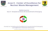 Asse II - Center of Excellence for Nuclear Waste Management Konzept zur Ansiedlung des Bundesamts f¼r kerntechnische Entsorgung und begleitende Infrastrukturmanahmen