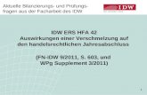 1 Aktuelle Bilanzierungs- und Pr¼fungs- fragen aus der Facharbeit des IDW IDW ERS HFA 42 Auswirkungen einer Verschmelzung auf den handelsrechtlichen Jahresabschluss