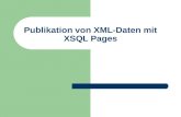 Publikation von XML-Daten mit XSQL Pages. © Prof. T. Kudra, HTWK Leipzig Vorteile von XSQL Pages einfache Generierung von XML-Dokumenten auf der Basis