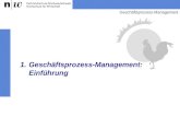 1.Gesch¤ftsprozess-Management: Einf¼hrung Gesch¤ftsprozess-Management