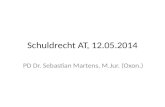 Schuldrecht AT, 12.05.2014 PD Dr. Sebastian Martens, M.Jur. (Oxon.)