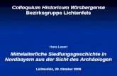 Colloquium Historicum Wirsbergense  Bezirksgruppe Lichtenfels Hans Losert