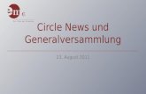Circle  News und Generalversammlung