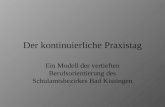 Der kontinuierliche Praxistag Ein Modell der vertieften Berufsorientierung des Schulamtsbezirkes Bad Kissingen