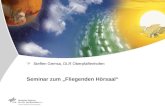 Seminar zum Fliegenden H¶rsaal Steffen Gemsa, DLR Oberpfaffenhofen