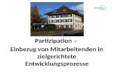 Partizipation â€“ Einbezug von Mitarbeitenden in zielgerichtete Entwicklungsprozesse