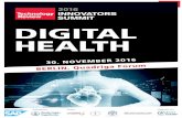 Innovators Summit - Digital Health · PDF file INNOVATORS SUMMIT – DIGITAL HEALTH Digital Health ist die nächste große Revolution in der Medizin: Künstliche Intelligenz und Verknüpfung