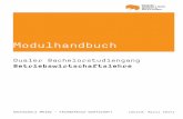 Dualer Bachelorstudiengang Betriebswirtschaftslehre · PDF file 3 SEMESTER 7 25ECTS/9SWS Business Planning 5 ECTS/3 SWS Internationales Management 5 ECTS/3 SWS Bacheloarbeit 10 ECTS/2