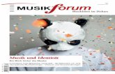 Musik und Identität - · PDF file3/14 editorial 1 Musik und Identität Ich – Du – Wir: Die Welt hält viele Wegbeschreibungen bereit – vor allem für das ICH. Die Suche nach