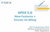 APEX 5.0 - New Features - doag.org · PDF fileExport / Import • Neue Einstellung für “Supporting Ojbects”, um diese automatisch beim Import zu installieren ! • Text Messages