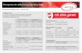 Strompreise der abita Energie Otterberg GmbH · PDF fileabita-Natura-Premium Aufschlag Netto Aufschlag Brutto 1,58 Cent/kWh 1,88 Cent/kWh Strompreise der abita Energie Otterberg GmbH
