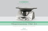 Инструкция по применению Thermomix TM достаточного расстояния над Thermomix ТМ 31 и VAROMA (до подвесных шкафчиков,