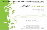 Jugendmusikschule Württembergisches Allgäu · PDF file jms AKTUELL Mitglieder des Zweckverbandes: Wangen im Allgäu, Leutkirch im Allgäu, Isny im Allgäu, Amtzell, Argenbühl, Kißlegg
