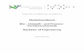 Modulhandbuch Bio-, Umwelt- und Prozess- Verfahrenstechnik ... · PDF fileFachbereich Umweltplanung / Umwelttechnik . Modulhandbuch . Bio-, Umwelt- und Prozess-Verfahrenstechnik .
