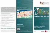 VG17-0358 HSE Teachers Day Flyer · PDF fileTEACHERS’ DAY DER HSE 2017 Zurück an die Hochschule – unter diesem Motto lädt die Heidelberg School of Education (HSE) Lehrerinnen
