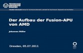 Der Aufbau der Fusion-APU von AMD - TU Dresden · PDF fileDer Aufbau der Fusion-APU von AMD Johannes Müller Fakultät Informatik Institut für Technische Informatik, Lehrstuhl für