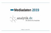 Mediadaten 2019 - · PDF fileProduktanzeigen in der Rubrik „Produkte + Neuheiten“ auf analytik.de und im analytik.de-Newsletter In der Rubrik „Produkte + Neuheiten“ öffnet