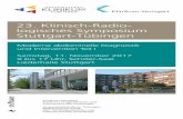 23. Klinisch-Radio- logisches Symposium Stuttgart-Tübingen · PDF fileKlinikum Stuttgart Klinik für Diagnostische und Interventionelle Radiologie Universitätsklinikum Tübingen