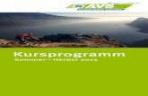 AVS-Kursprogramm Sommer-Herbst 2015