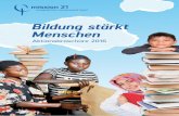 Aktionsbroschüre 2016: «Bildung stärkt Menschen»