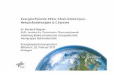 Energieeffiziente Chlor-Alkali-Elektrolyse ... Wagner Vortrag... · PDF file- Chlor und Natronlauge gehören zu den wichtigsten Grundchemikalien - Weltkapazität der Chlor-Alkali-Elektrolysen
