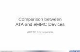 Comparison between ATA and eMMC Devices ... しかし、ATA規格のように専用CMDではなく、Registerの一部を割り当てられている。10 ~ MMC規格の該当部~ MMC規格のExtended