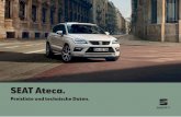 SEAT Ateca. ... • SEAT Drive Profile mit „Driving Experience“-Knopf und Progressivlenkung • Seitenscheiben ab 2. Sitzreihe und Heckscheibe dunkel getönt • Sport-Komfortsitze