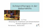 Schmerztherapie in der Ge · PDF file

Schmerztherapie in der Geburtshilfe D. Frey Abteilung für Anästhesie und Intensivmedizin Klinikum Klagenfurt/WS Pörtschach, 28.06.2013