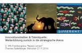 Innovationstreiber & Talentquelle: Weiterbildung neues-lernen-ihk.de/downloads/2014/20141127_Sattelberger... 2014/11/27  · Industrie 4.0 – Arbeitswelt 4.0 – Bildung 4.0 Reflexionen
